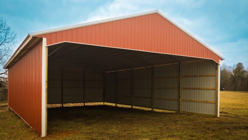 Top-Notch Hay Shed for farm