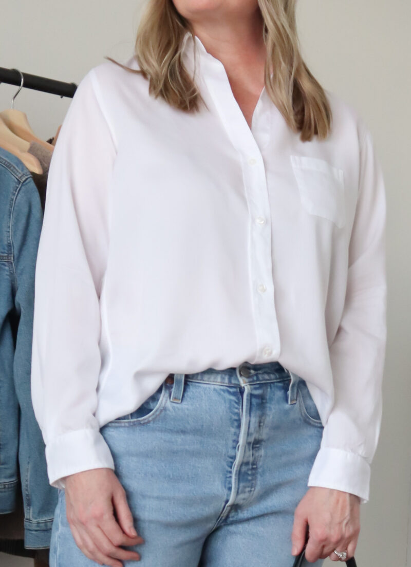 White Button-Up Shirt